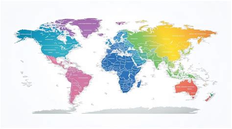Colored World Continents Outline 的图像结果