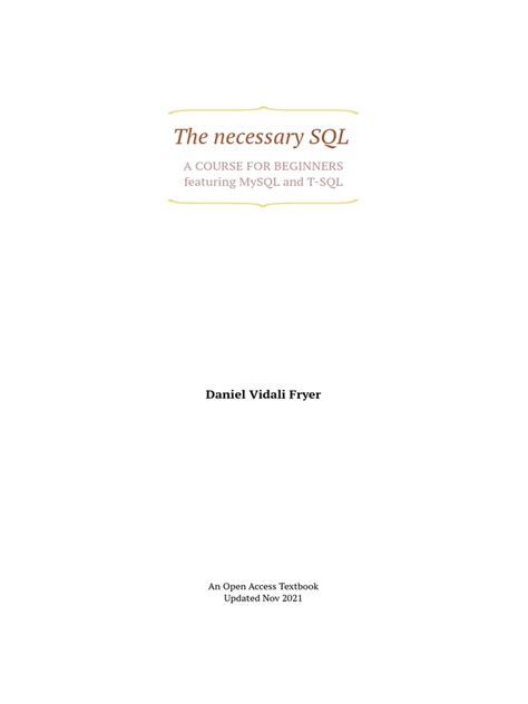 Image result for SQL Tutorial PDF Download