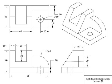 SolidWorks Basic Drawing 的图像结果