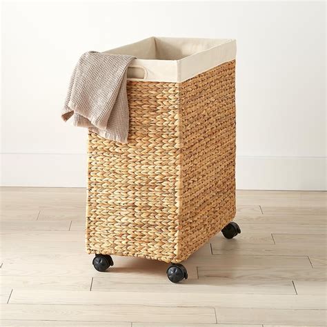 Water hyacinth rolling laundry cart – Artofit
