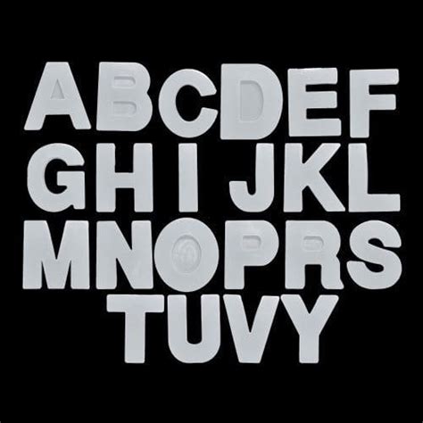 4" Monogram Abcd Alphabet Single Mould