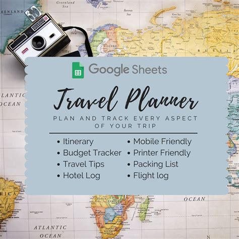 Editable Travel Planner Template | Google Sheets (digital Download) - Etsy