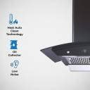 Elica WDFL 606 HAC LTW MS NERO Auto Clean Curved Glass 60 cm| 15 Years ...