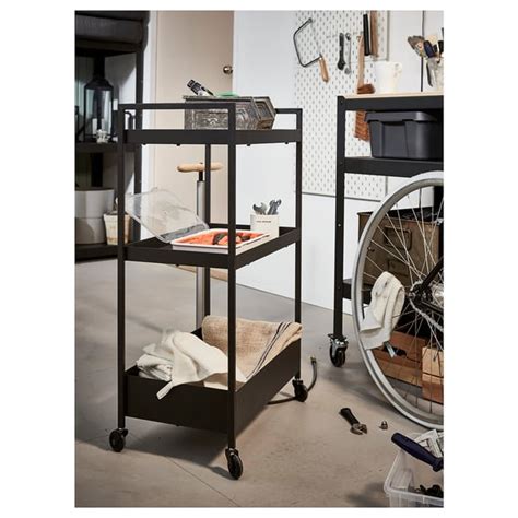 NISSAFORS Trolley, black - IKEA