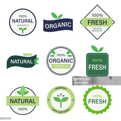 20+ Free Nature Oragnic Labels Vector Design