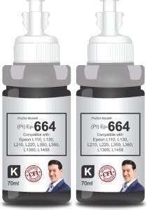 PRODOT Ep 664 Inkjet Ink Refill Compatible with Epson L100, L130, L210 ...