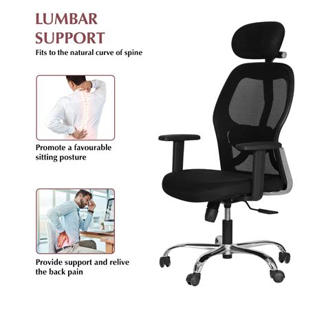 Matrix Torin High Back Office Chair In Black Colour — TREVI FURNITURE