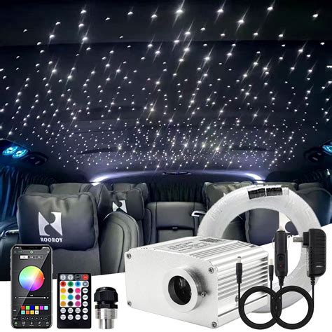 Amazon.com: ATOKEE Starlight Headliner Kit, 10W Twinkle Fiber Optic ...
