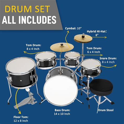 Ktaxon 5-Piece Complete Junior Drums Set, 14 Inch India | Ubuy