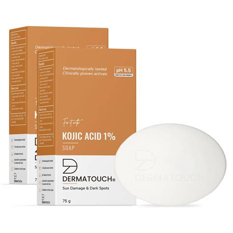 Buy DERMATOUCH Kojic Acid 1% Soap with Glutathione | For Pigmentation ...