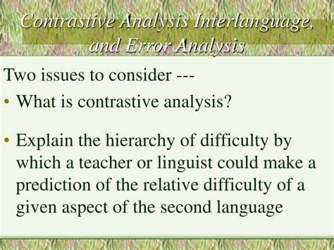 Image result for Contrastive Analysis Hypothesis Second Language