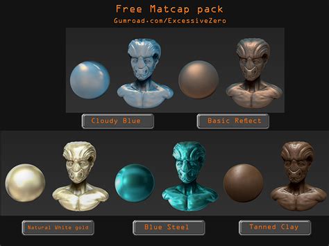 163 FREE MatCaps By SEspider On DeviantArt, 57% OFF