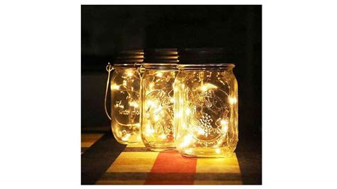 Image result for Solar Mason Jar String Lights