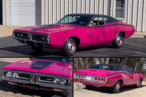 World's Only 1971 Dodge Charger R/T in Panther Pink Is a Stunning ...