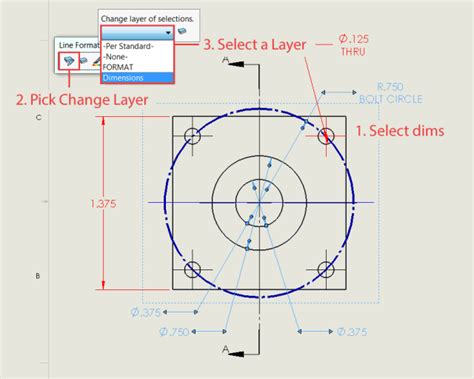 Image result for SolidWorks Drawing Dimensions Gray