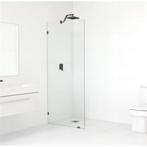 Glass Warehouse Vela 32 in. x 78 in. Fully Frameless Single Fixed ...