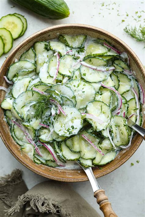 German Cucumber Salad - infoodita
