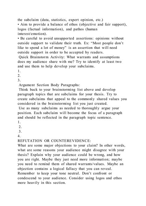 Classical Argument Outline RHETORICAL SITUATION Purpose Co | DOCX
