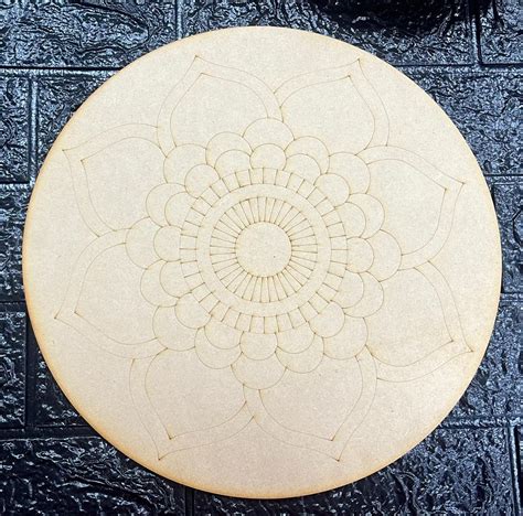 Pre-Marked MDF for Mandala Pichwai and Lippan art 12 Inch 3MM (MDFPM8 ...