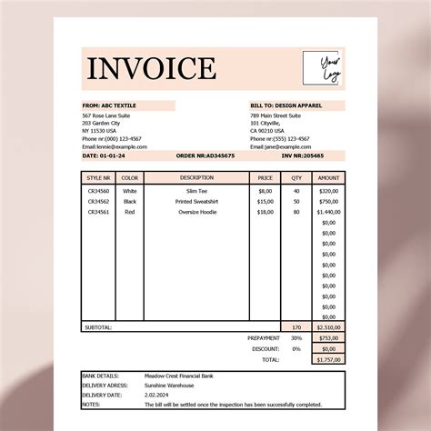 Image result for Custom Invoice Template QuickBooks