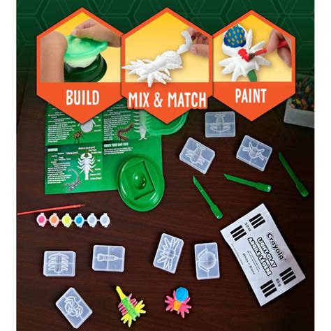 Crayola Critter Creator Glow in the Dark Bug Fossil Kit — Toycra