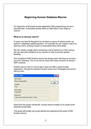 Image result for MS Access Macros Tutorial