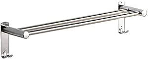 GRIVAN Wall Mounted 24 Inch Stainless Steel Towel Rod for Bathroom ...