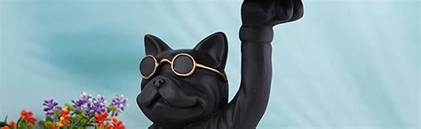 Buy ZART Resin Cool Dog Bulldog Storage Holder Showpiece for Home Decor ...