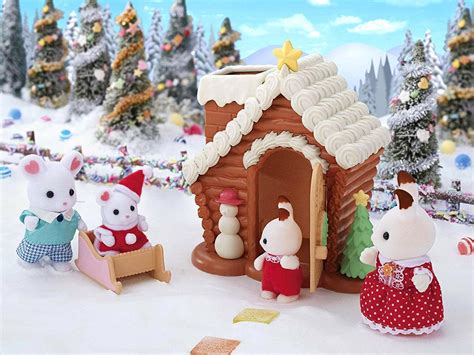 Sylvanian Families Calico Critters Santa Gingerbread Playhouse Christmas