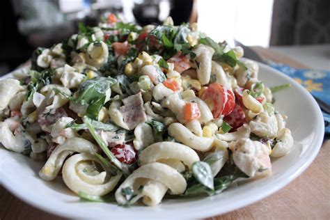 Shrimp Pasta Salad with Corn and Bacon | Queen City Kitchen