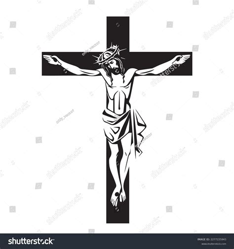 32+ Thousand Jesus Cross Black White Royalty-Free Images, Stock Photos ...