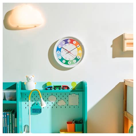 KORVTRÄD wall clock, multicolour, 28 cm (11") - IKEA