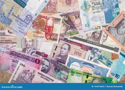 Various Money of African Countries. Close Up Stock Image - Image of currency, close: 164572643