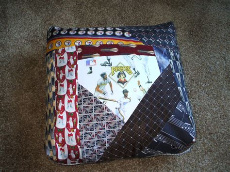 Bereavement Pillow made from Men's silk neckties as a comfort to widow ...