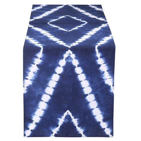 Buy Rajrang Indigo Blue Cotton Farmhouse Table Runner, Wedding Modern ...