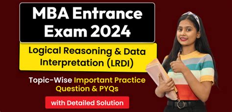 MBA Entrance Exam 2024 : Logical Reasoning & Data Interpretation (LRDI ...