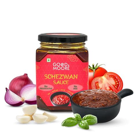 GOOD&MOORE Schezwan Sauce | Healthy Sauce | No Artificial Color, No ...