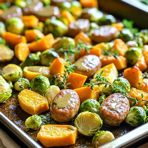 Sheet-Pan Maple Dijon Sausage & Veggies Delight – The Recipe Hatch