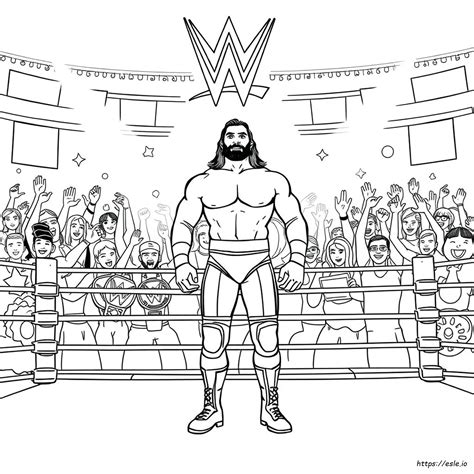 Wwe Wrestling Coloring Pages