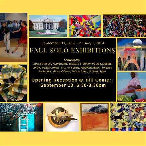 Fall Solo Exhibits 2023 – Hill Center DC