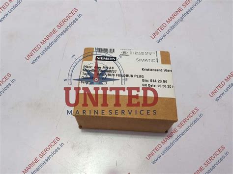 SIEMENS PROFIBUS FIELDBUS PLUG 6ES7972-0BB12-0XA0 | United Marine Services