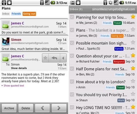Image result for Gmail Sur Android