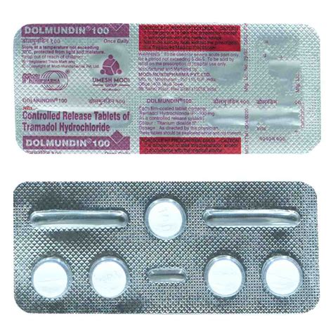 Buy Dolmundin 100mg Tablet 5's Online