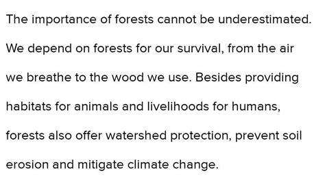 why is forest conservation important - Brainly.in