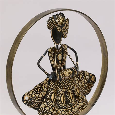 Buy VEDAS Metal Anushree Dholak Doll Figurine from Vedas at just INR 2899.0
