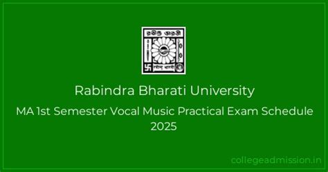 Rabindra Bharati University: MA 1st Semester Vocal Music Practical Exam ...