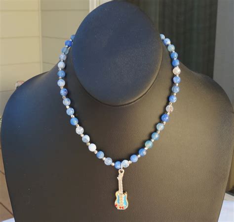 Buy Guitar Pendant Necklace Musical Necklace Musical Instrument Online ...