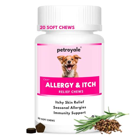 Petroyale Allergy & Itch Chews for Dogs - Anti-Allergy & Anti-itching ...