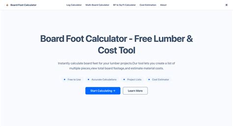 Board Foot Calculator - Free Lumber Volume & Cost Estimator