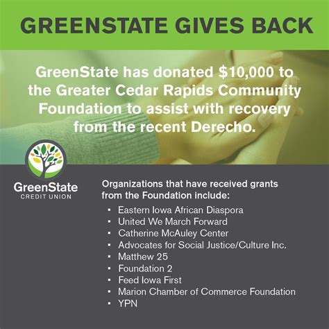 GreenState Credit Union on LinkedIn: #derecho #peoplehelpingpeople